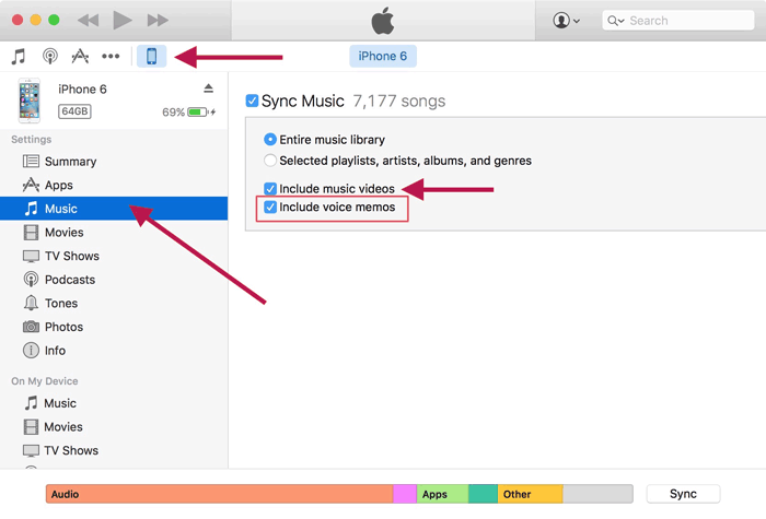 how to transfer music from mac to iphone via itunes