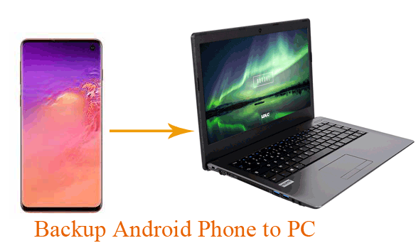 backup android phone to pc