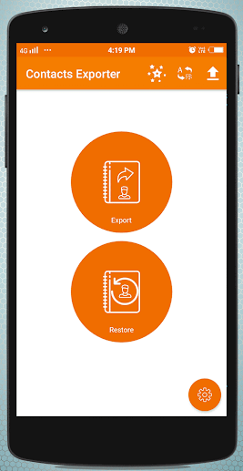 android backup app - contacts backup and restore