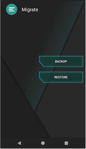 android backup app - migrate