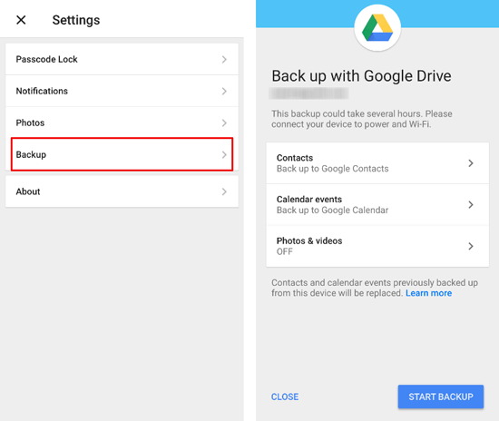 transfer contacts from iphone to pixel with google drive