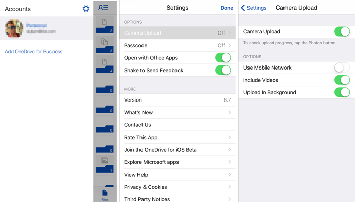 use onedrive  to transfer photos from iphone to computer without itunes