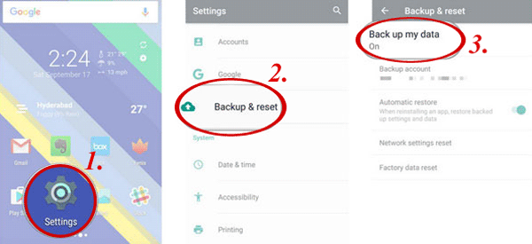 how to backup and restore android with google drive