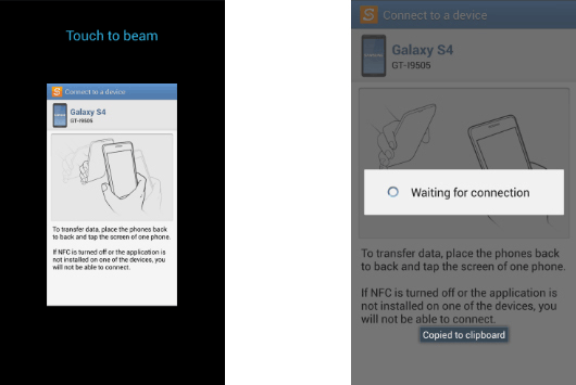 how to transfer photos from samsung to samsung with nfc