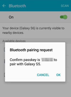 transfer calendar to new samsung phone via bluetooth