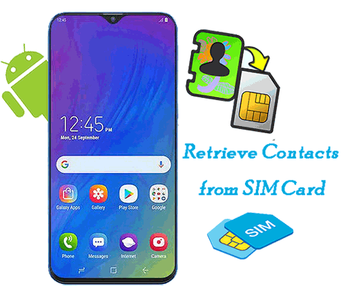retrieve contacts from sim card