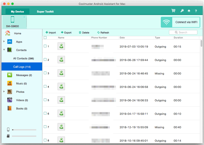 transfer data from mac to android