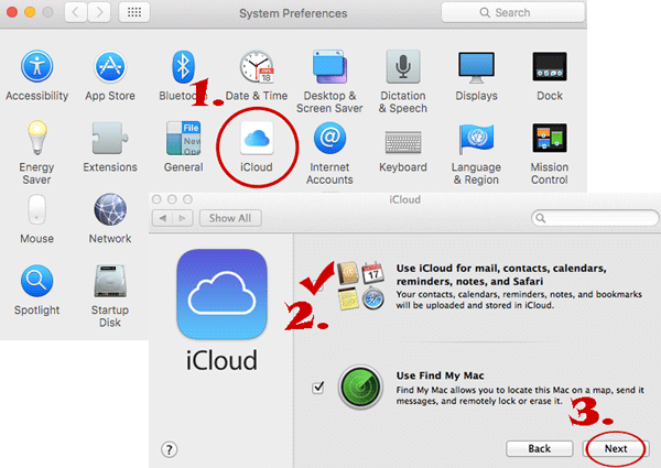 how to sync notes from iphone to mac via icloud