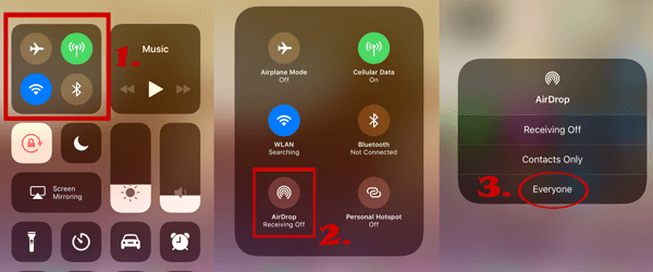 enable airdrop on your iphone