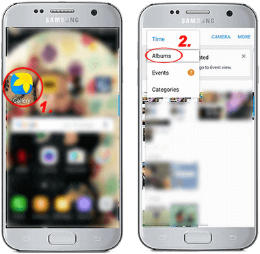 how to delete gallery on samsung galaxy