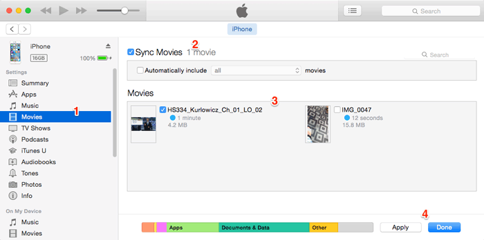 how to transfer videos from mac to iphone with itunes