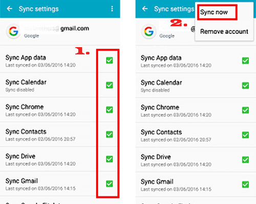 android to android transfer with google account