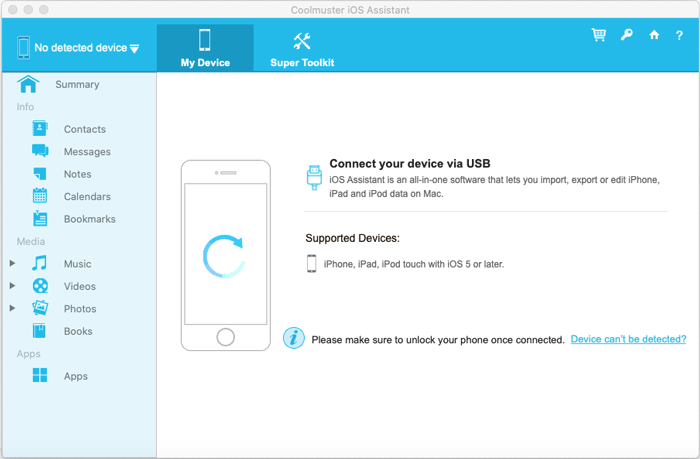 connect idevice to mac