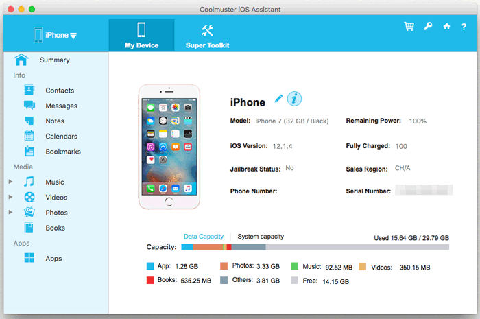 iphone to mac transfer interface