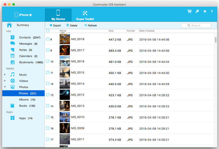 how to tansfer photos from iphone to mac via coolmuster ios assistant