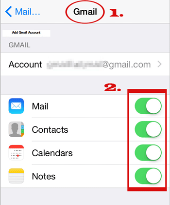transfer from iphone to samsung with gmail