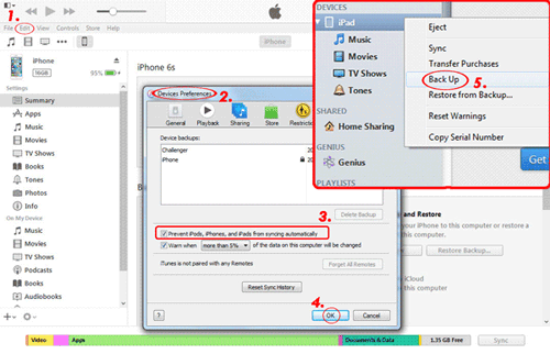 how to transfer photos from one ipad to anothe via itunes