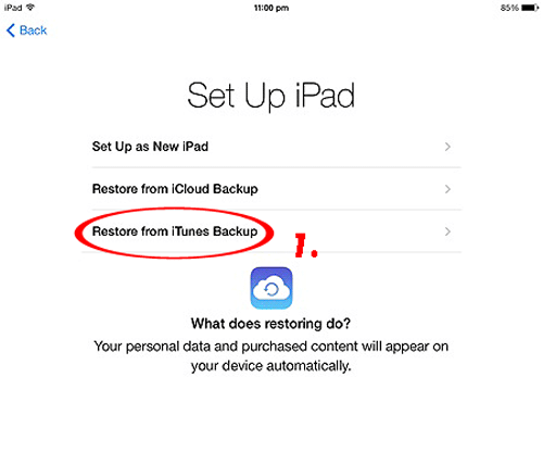 how to transfer photos from one ipad to anothe via itunes