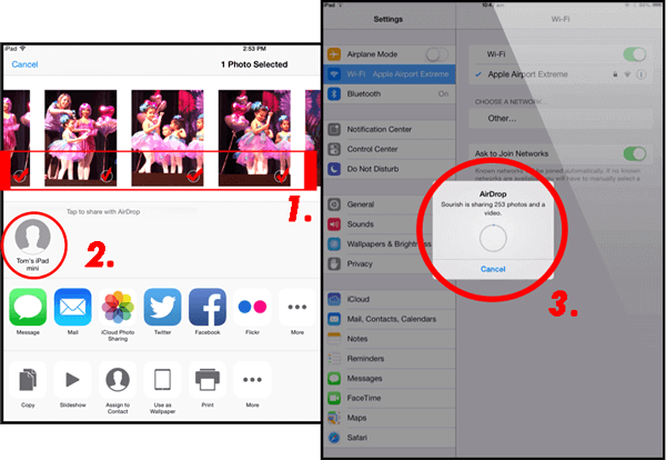 transfer photos from ipad to ipad via airdrop