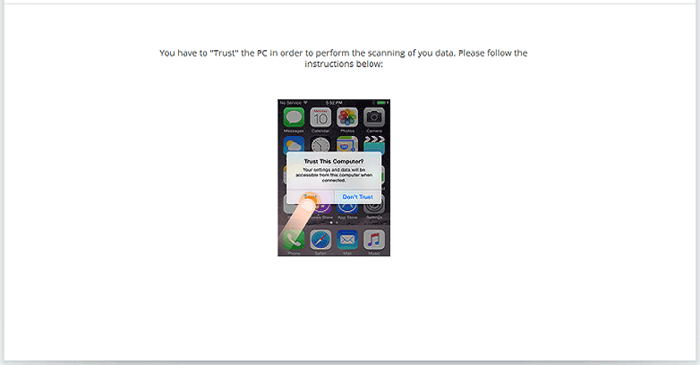 trust the computer on your iphone