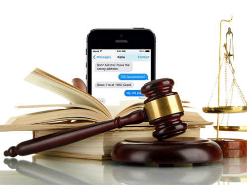 print out text messages for court