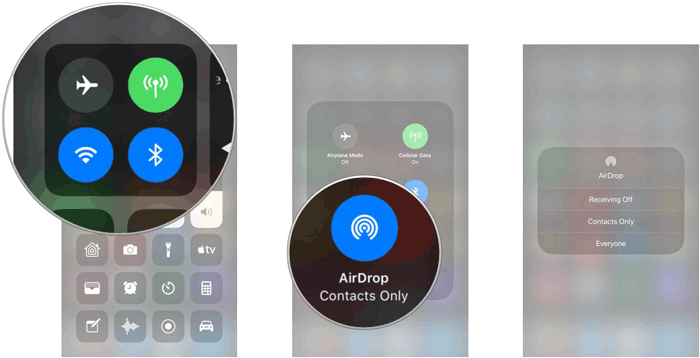 enable airdrop on iphone