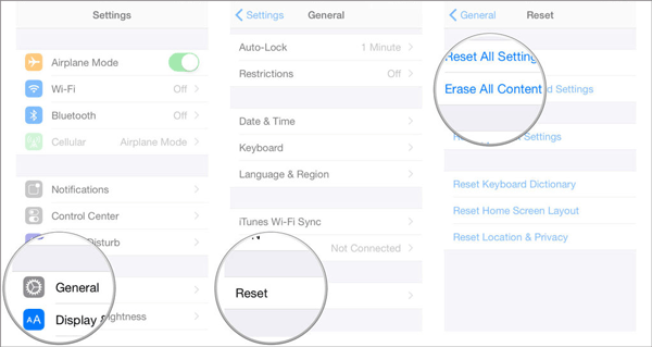 how to delete everything on iphone with factory reset