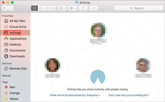 aktifkan airdrop di mac Anda