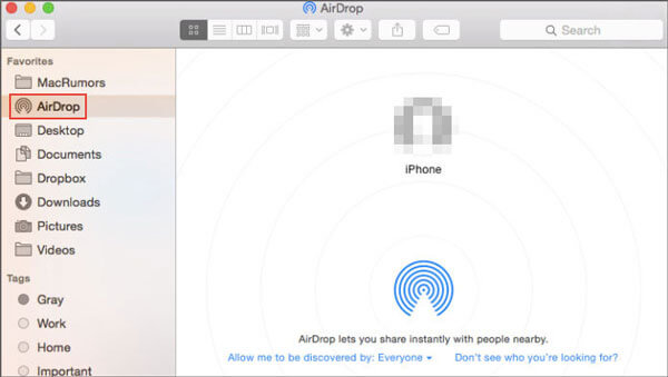 how to transfer videos from iphone to computer via airdrop