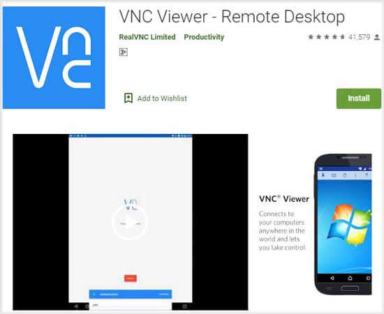 android manager for pc - vnc viewer