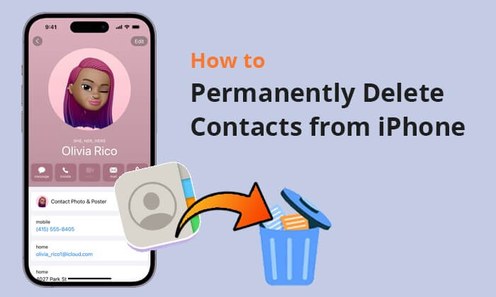 how to permanently delete contacts from iphone