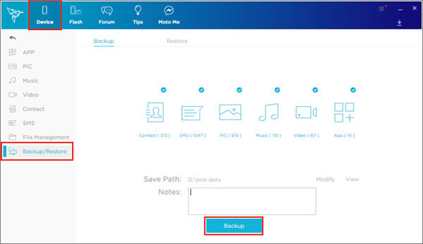 how to use moto backup software like lenovo moto smart assistant