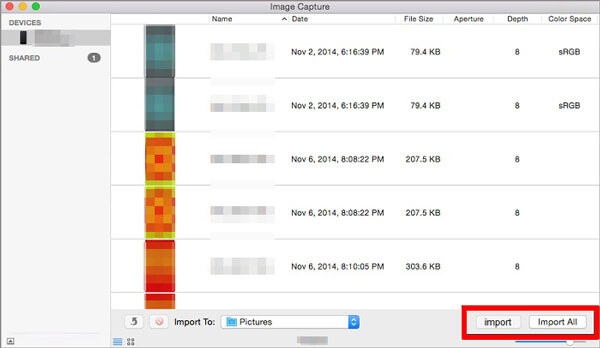 copy pictures from ipad to mac with image capture