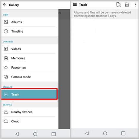 how to recover deleted photos from lg phone with gallery trash