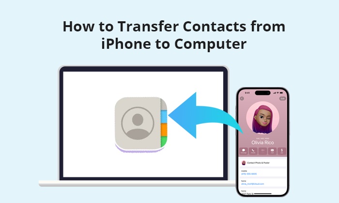 how to transfer contacts from iphone to computer