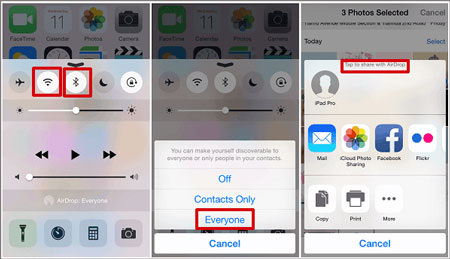 how to transfer photos from iphone to ipad with airdrop