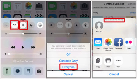 how to transfer photos from iphone to ipad with airdrop