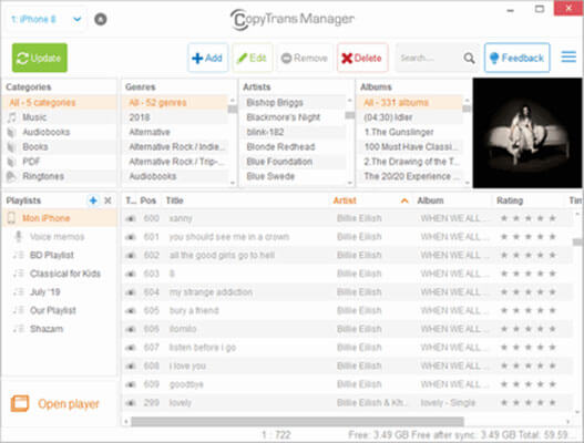 iphone music manager - copytrans