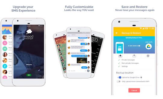 android sms manager - mood messenger