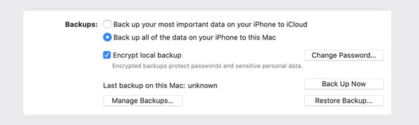 how to back up iphone without icloud using finder