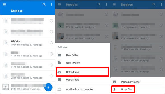 transfer contacts from htc to iphone with dropbox