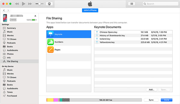 transfer files from mac to ipad with itunes