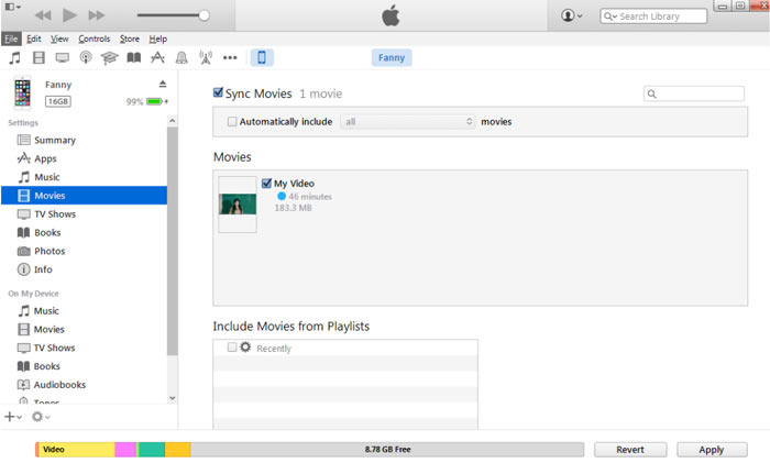 transfer video from ipad to pc with itunes