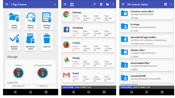 1 tap cleaner app for android