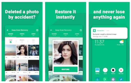 best video recovery app for android - dumpster