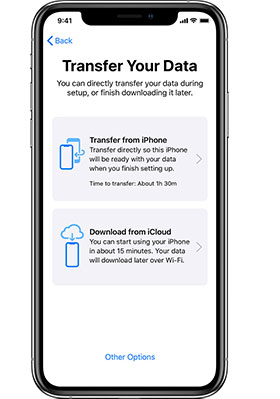 how to transfer data from iphone to iphone without icloud via iphone migration