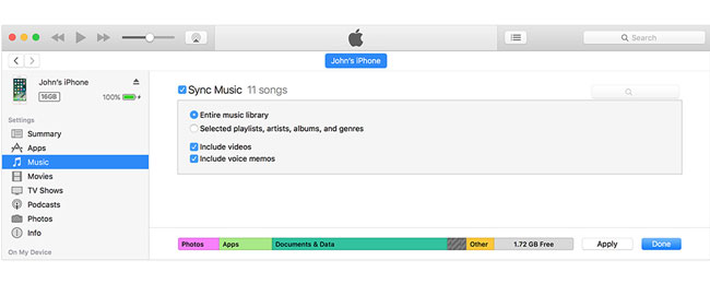 how to transfer music from ipad to iphone with itunes