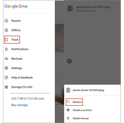 samsung sd card data recovery with google drive