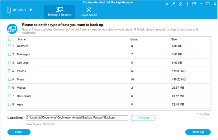 how to have samsung backup photos to pc via android backup manager