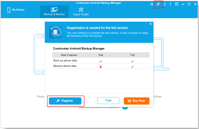 register android backup manager